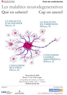 Dipsalut col·labora en el Cicle de conferències dedicat a les malalties neurodegeneratives