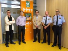 El cap dels Mossos d\'Esquadra a Girona visita Dipsalut