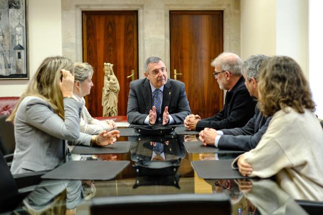 Visita del secretari de Salut Pública de la Generalitat a la Diputació de Girona i Dipsalut