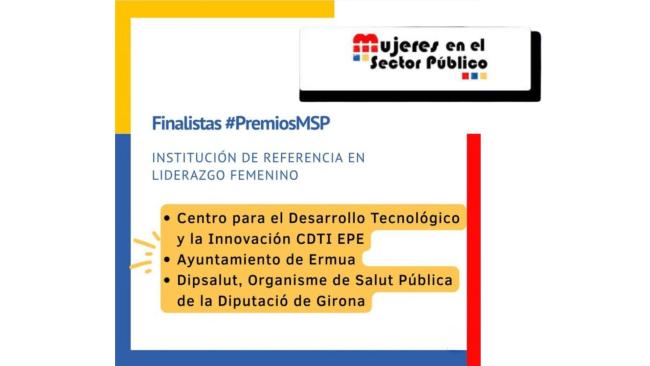 Candidatures finalistes als premis Mujeres en el Sector Público 2025