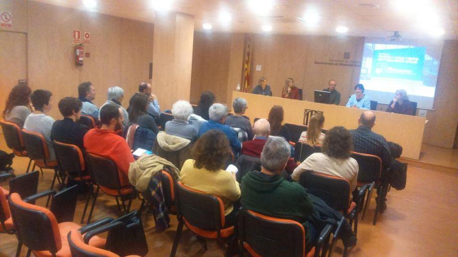 Imatge de l'acte de presentació del llibre.