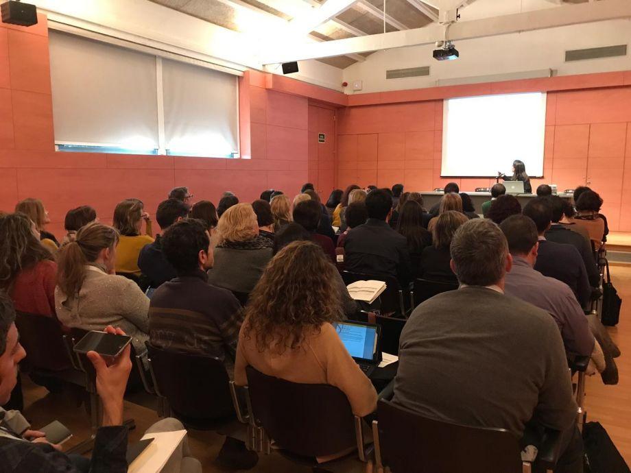Imatge d'una de les presentacions realitzades per professionals de Dipsalut al Congrés