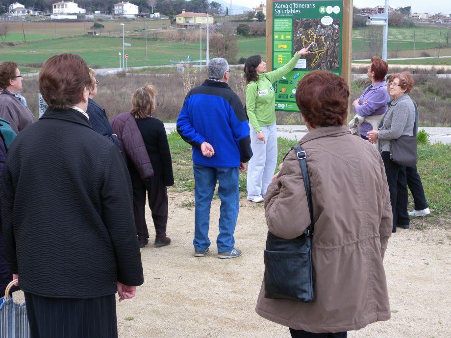 Sessió de dinamització de la Xarxa d'Itineraris Saludables de Riudellots de la Selva