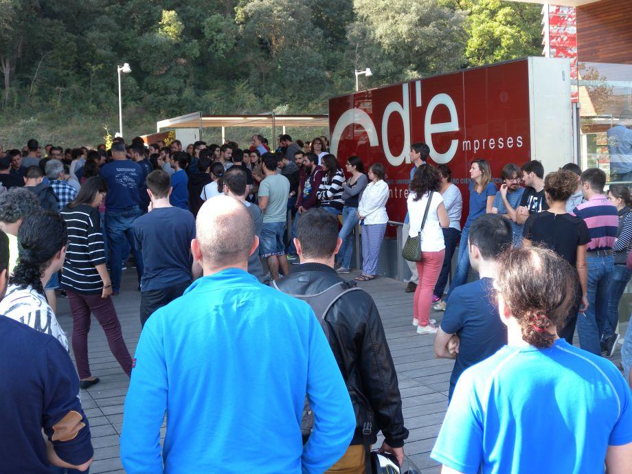 Concentració duta a terme aquest 17 d'octubre al migdia