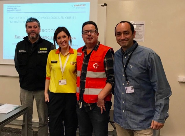 Representants dels quatre serveis d'emergències psicològiques