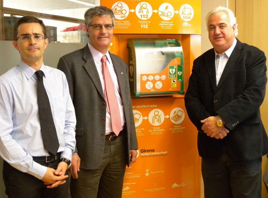 Eudald Casadesús, delegat territorial de la Generalitat a Girona, visita Dipsalut