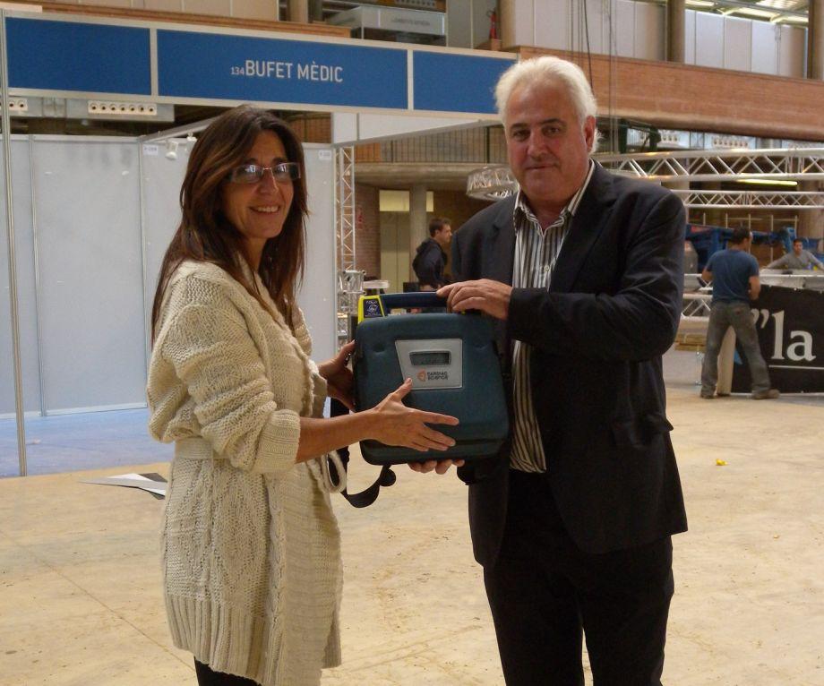 Dipsalut cedeix desfibril·ladors per la Fira de Mostres de Girona