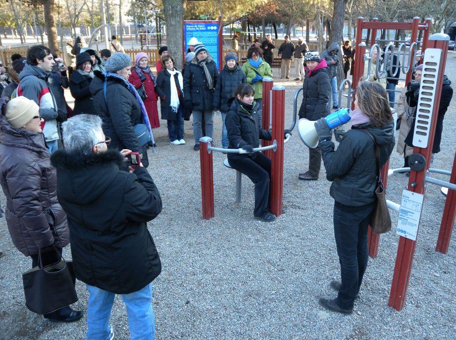 Dipsalut dóna a conèixer els Parcs Urbans de Salut a representants de diverses entitats europees