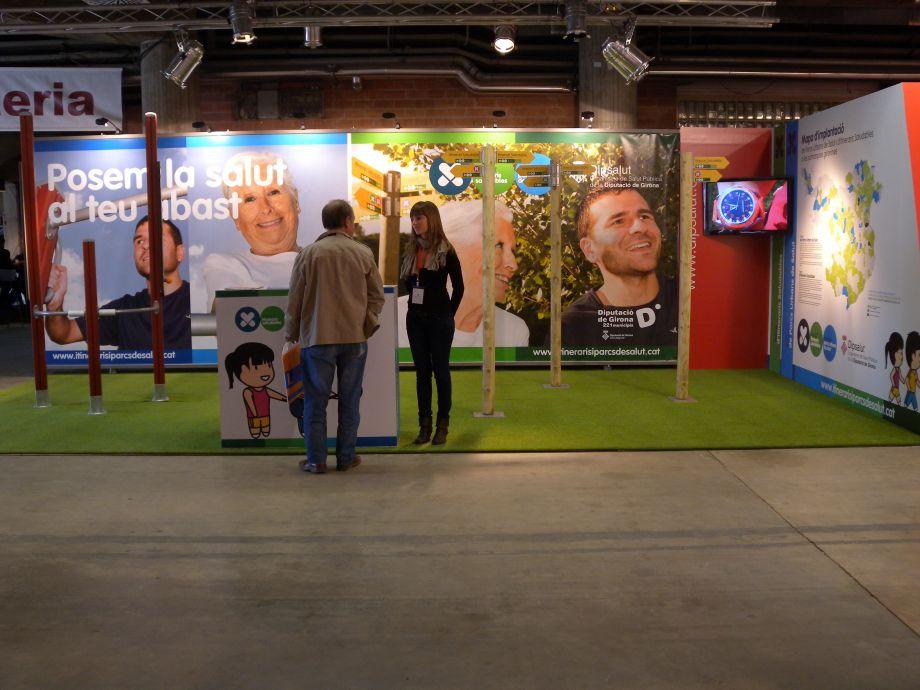 Estand de Dipsalut a la Fira de Mostres de Girona del 2010.