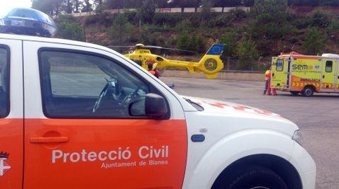 La Policia Local de Blanes salva la vida a un home amb un dels desfibril·ladors cedits per Dipsalut