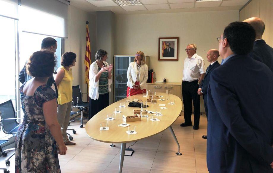 La consellera de Salut i la comitiva de l'OMS encarregada de l'avaluació del Pla