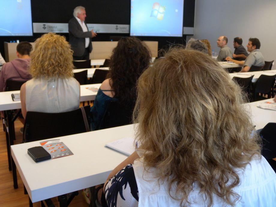 Josep M. Corominas, en l'acte de presentació