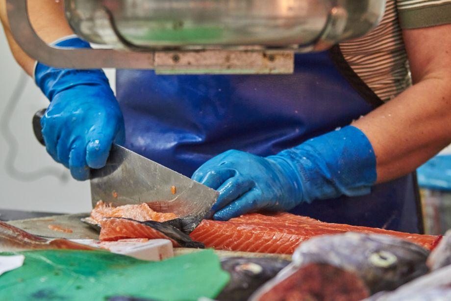 Fotografia d'arxiu d'una de les parades del Mercat del Lleó, a Girona