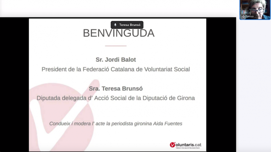 Reconeixement a la tasca dels voluntaris