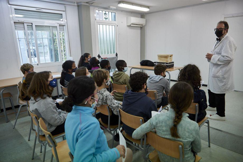 Imatge d'arxiu d'una de les dinàmiques del "Sigues tu" a primària. Autoria: E.Kelele/Dipsalut