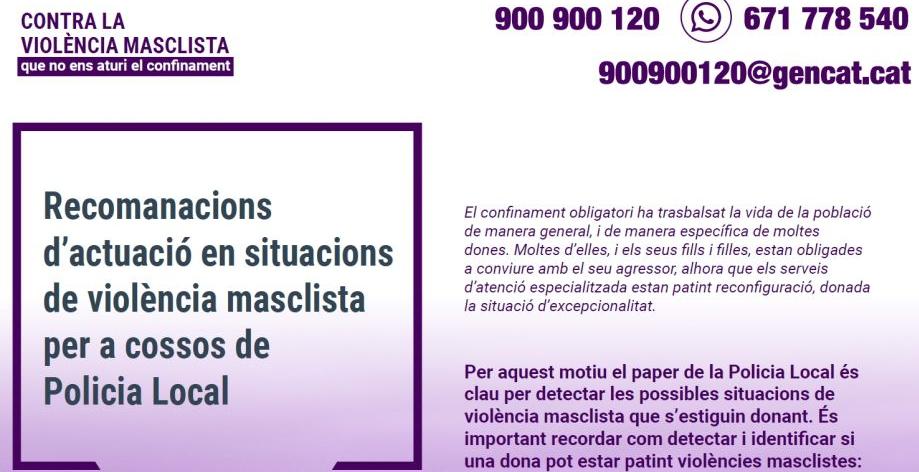 Accions divulgatives contra la violència masclista
