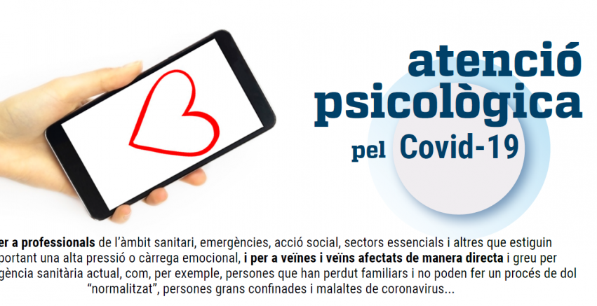 Atenció Psicològica pel coronavirus