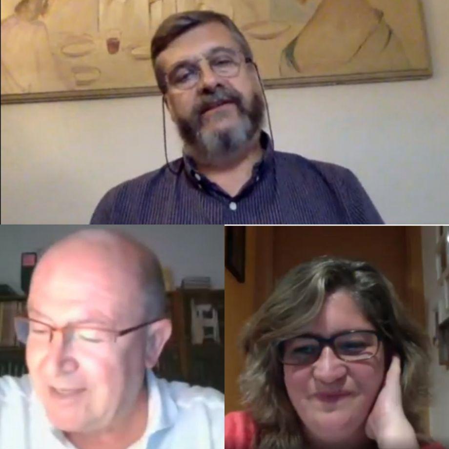 Imatge de l'acte d'inauguració del curs, que s'ha fet telemàticament. Font: SE Pla de l'Estany