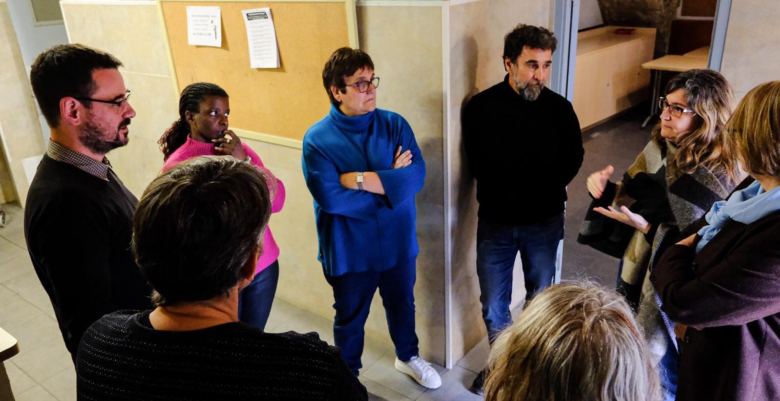 Visita a La Sopa de Girona per part de la Diputació de Girona i Dipsalut